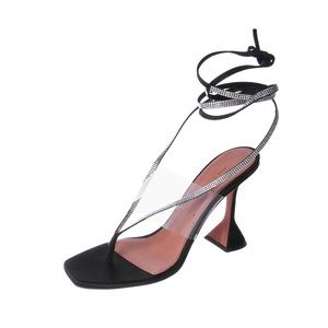 *RARE*  Amina Muaddi Zula Crystal Sandals 39.5